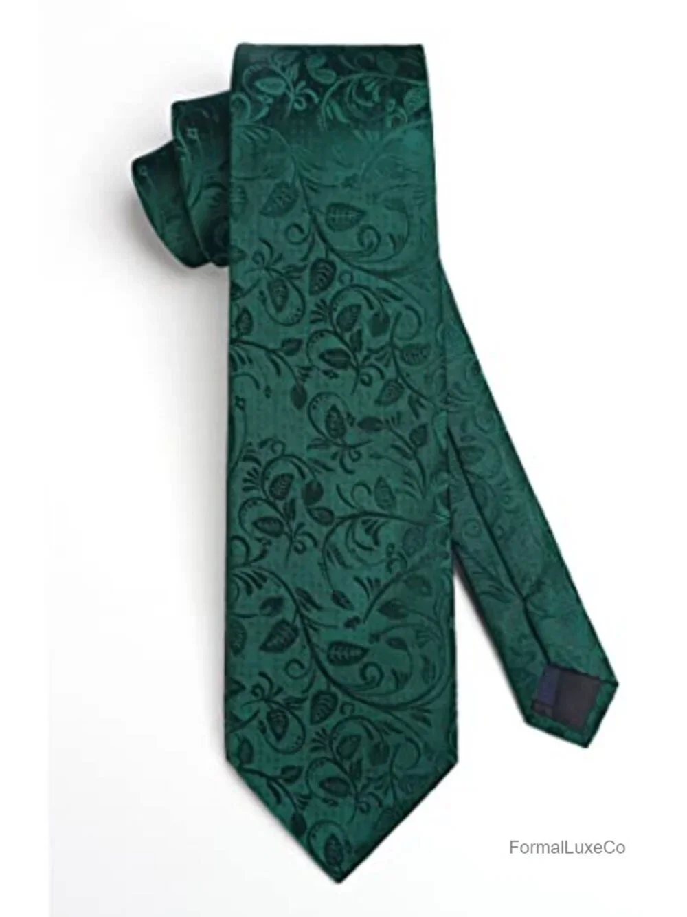 Silk Blend Paisley Tie & Pocket Square Set - Formal Wedding Men's Necktie